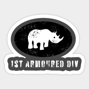 1st Armoured Division, British Army WW2 (Distressed) Sticker